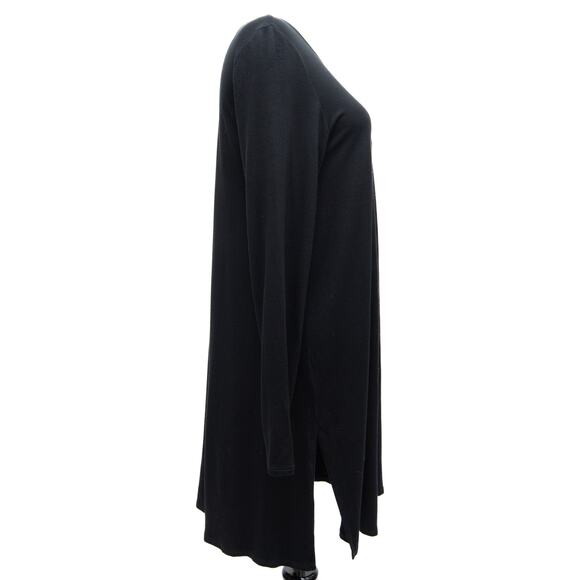 Eileen Fisher Black Long Sleeve Crew Neck Tunic Size Small - Picture 4 of 9